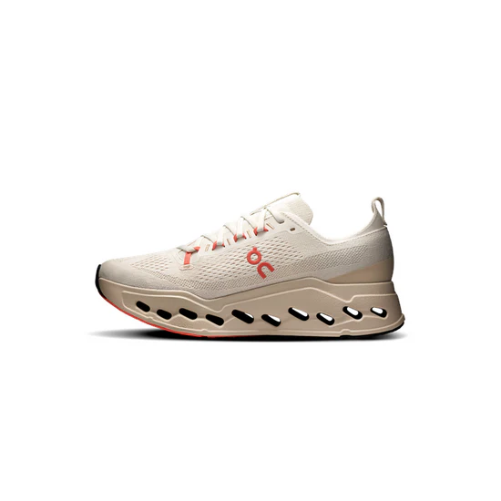 ON Running Mens Cloudsurfer Max Ivory Salmon