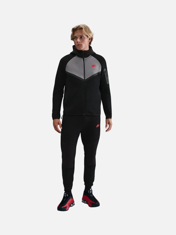 Nike Tech Fleece Mix Wr Hoodie Erkek Siyah Takım