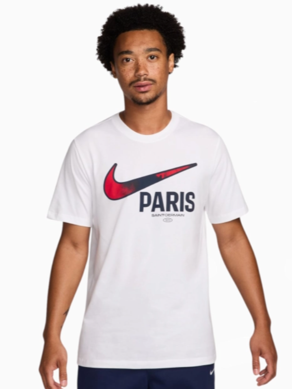 Tişört Nike PSG 24/25 Swoosh  Beyaz